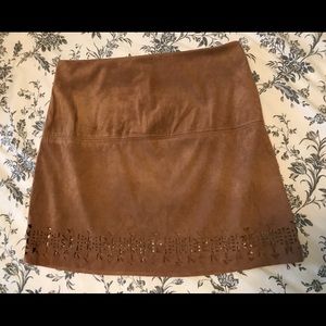 Suede Skirt